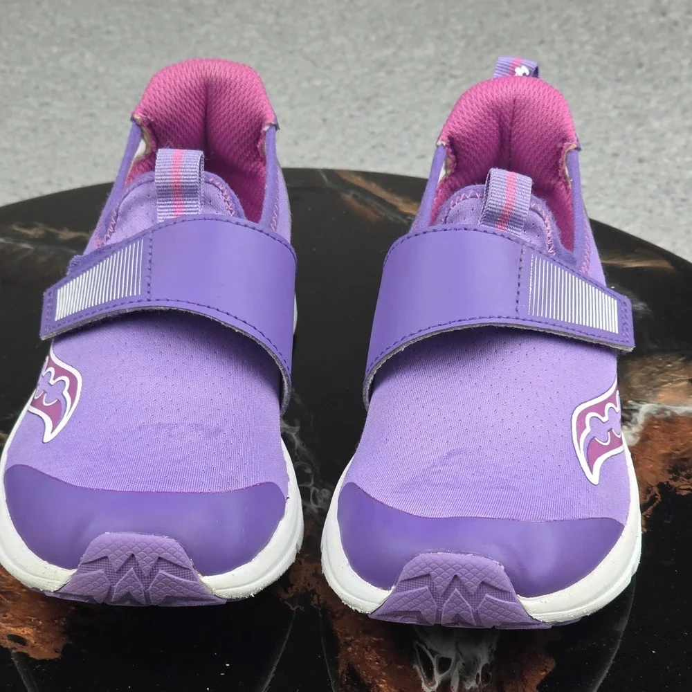 Saucony Kids SR Velocity Jr Purple Athletic Sneakers‎ Shoes Size 2M